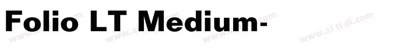 Folio LT Medium字体转换